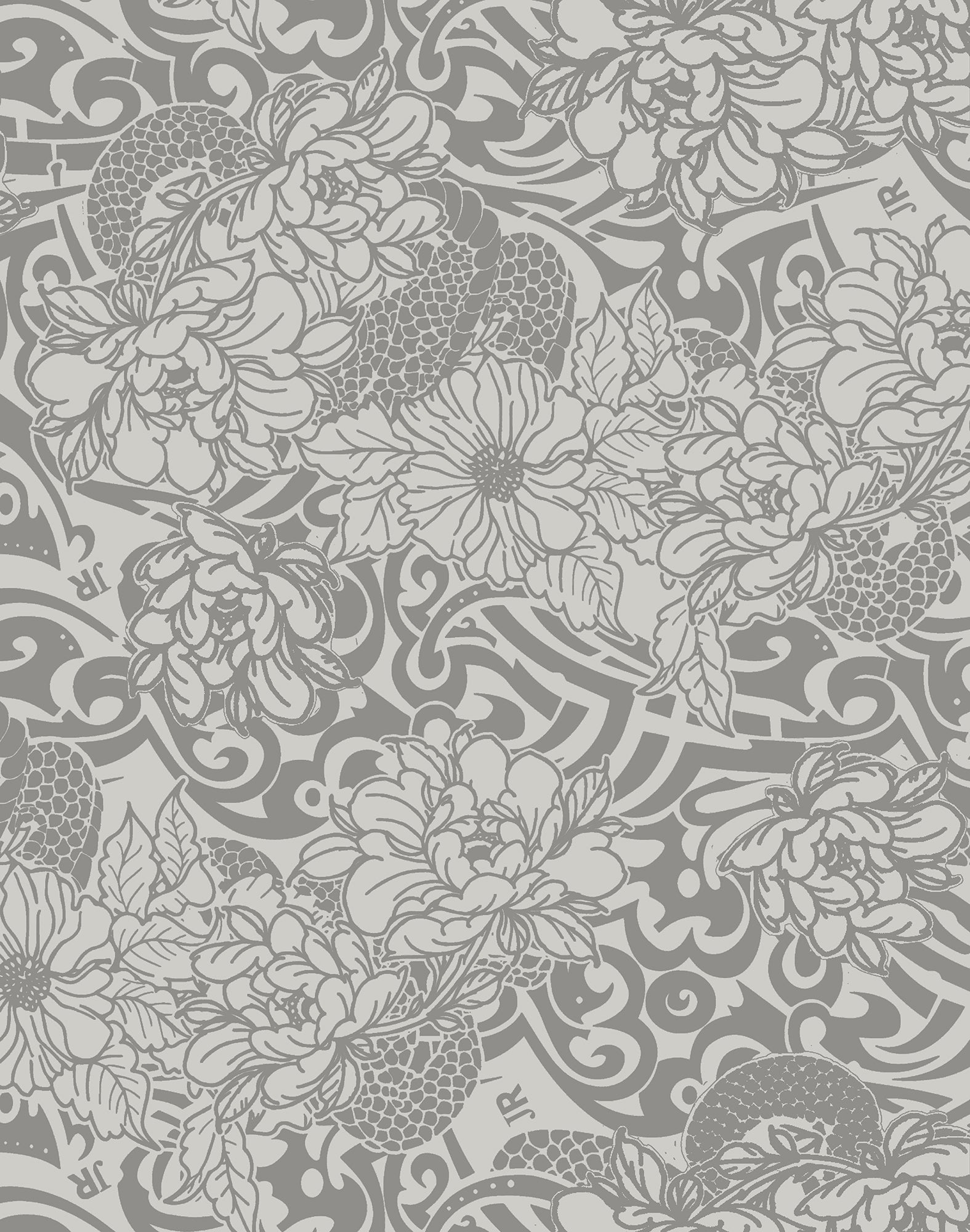 FLORAL TRIBAL SNAKE TATTOO